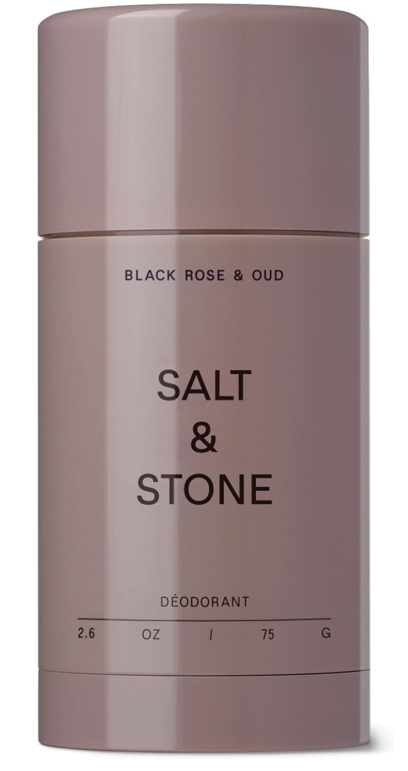 Salt & Stone Aluminum Free Deodorant | Extra Strength 48 Hour Protection for Women & Men | Made with Seaweed Extracts, Niacinamide & Prebiotics | Santal & Vetiver