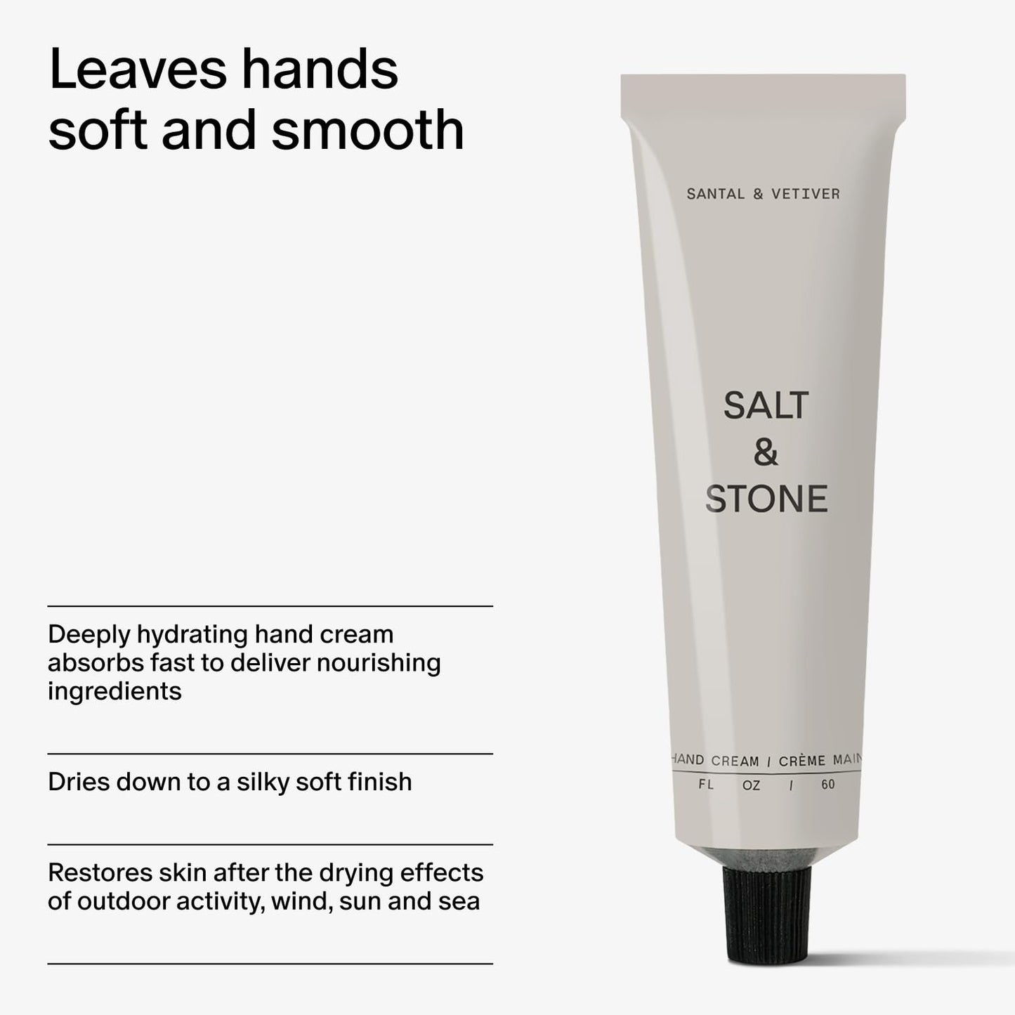 Salt & Stone Body Lotion + Hand Cream Bundle | Santal & Vetiver