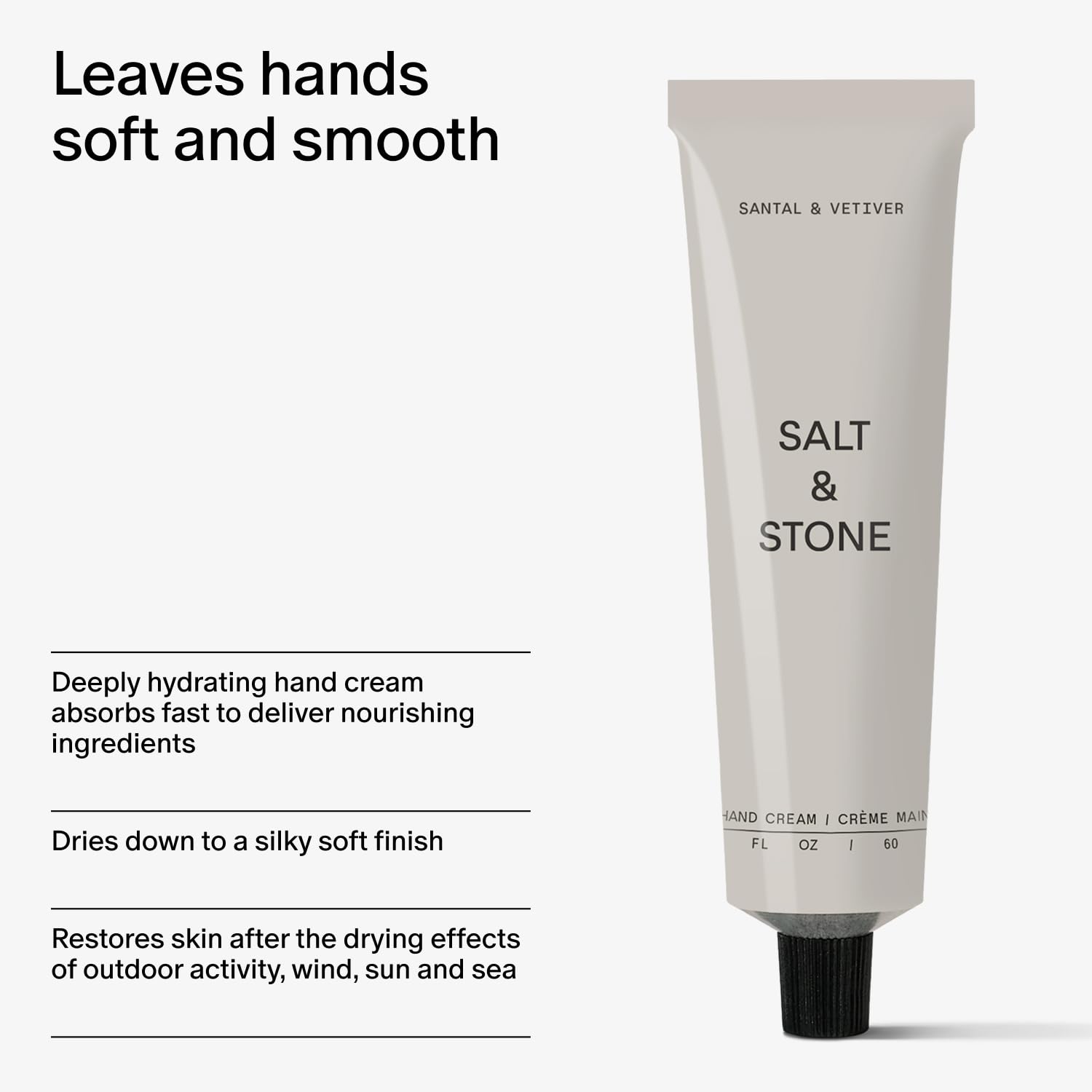 Salt & Stone Body Lotion + Hand Cream Bundle | Santal & Vetiver