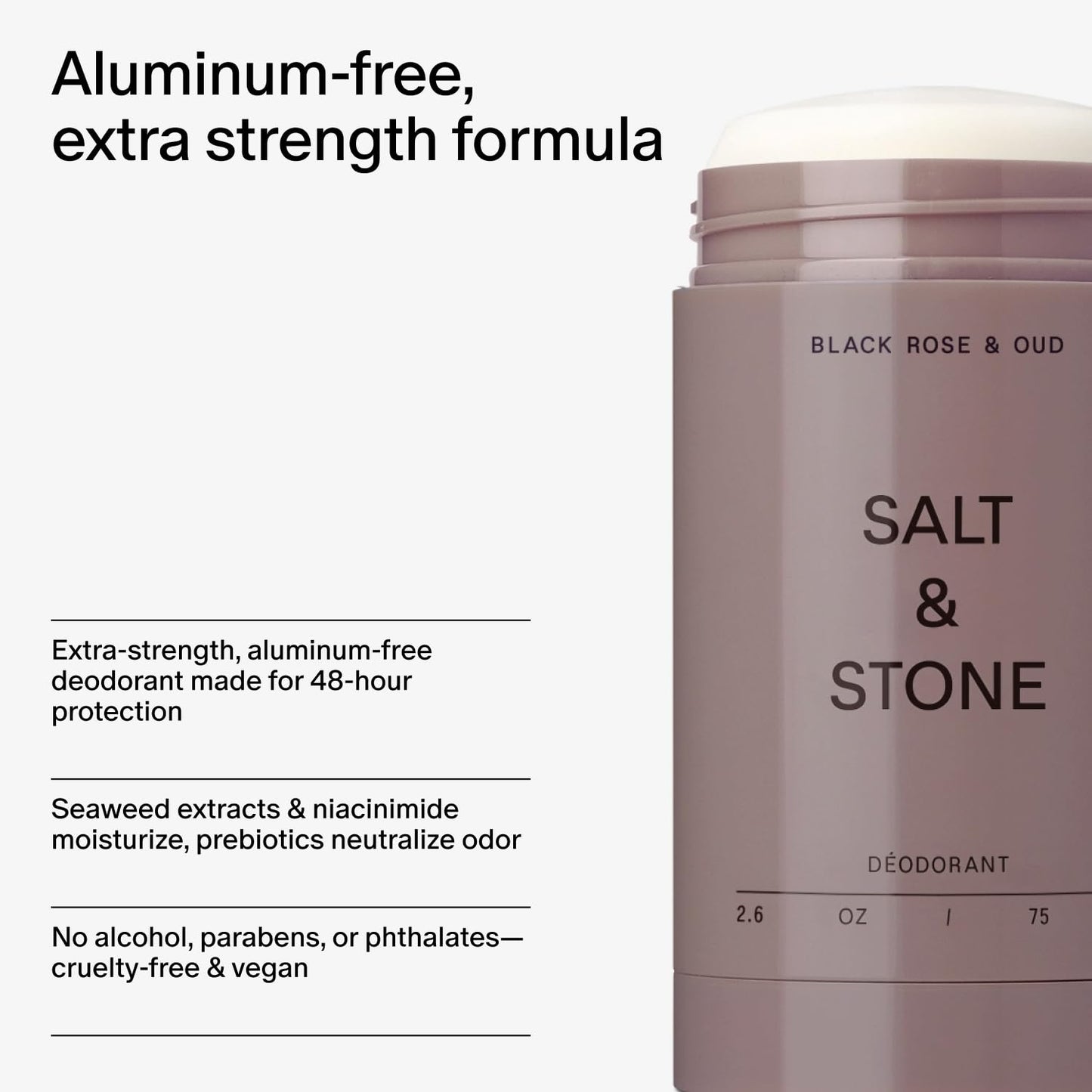 Salt & Stone Deodorant + Body Lotion | Black Rose & Oud