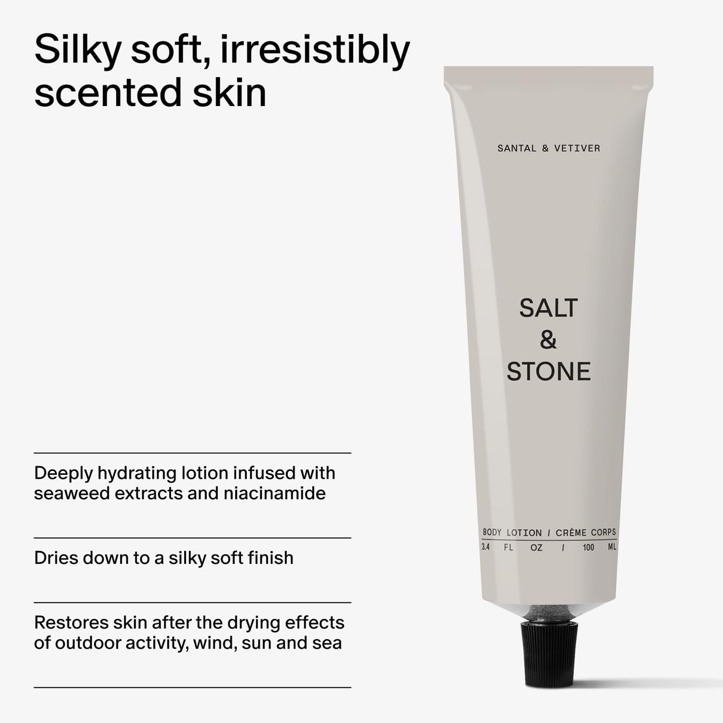 Salt & Stone Body Lotion + Hand Cream Bundle | Santal & Vetiver