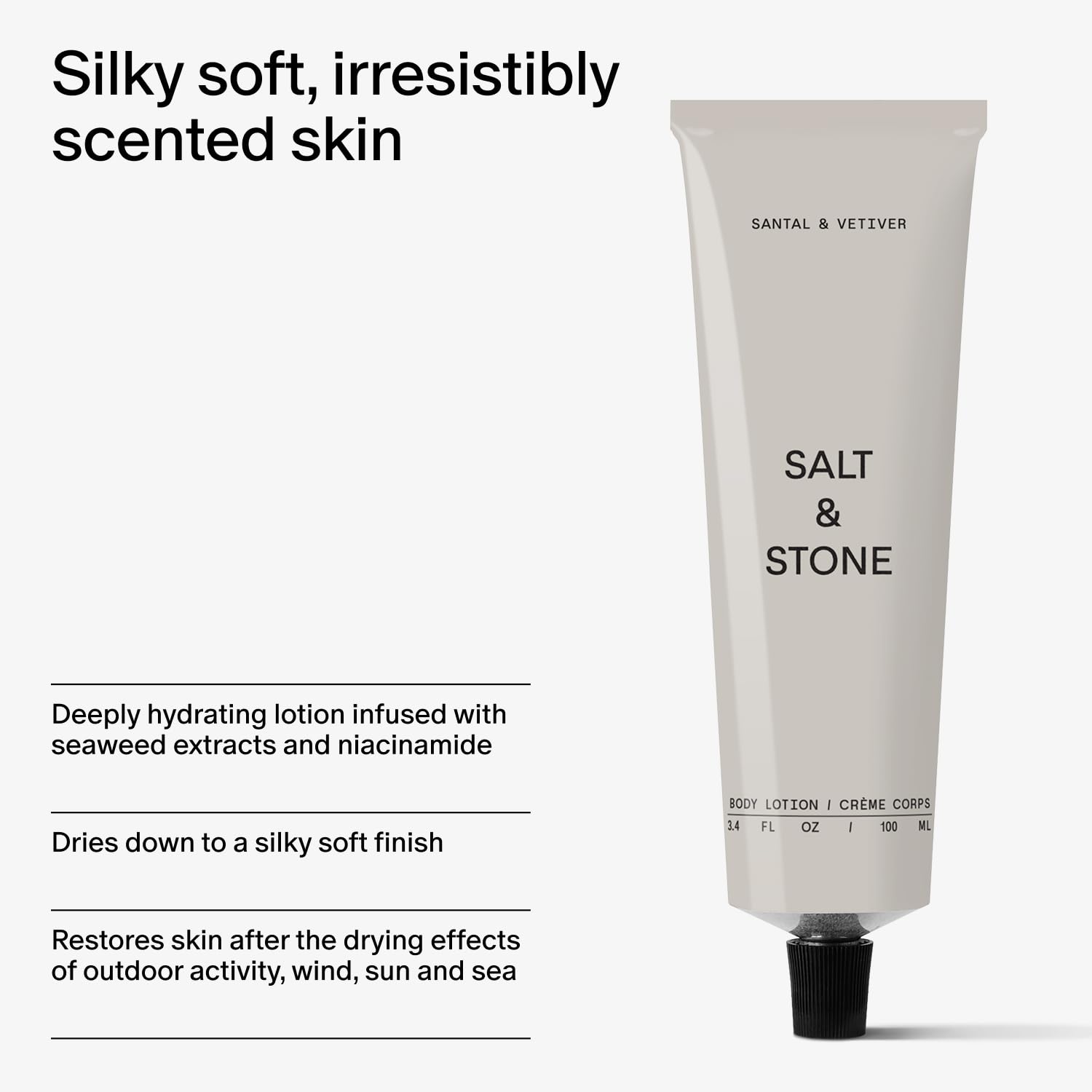 Salt & Stone Body Lotion + Hand Cream Bundle | Santal & Vetiver