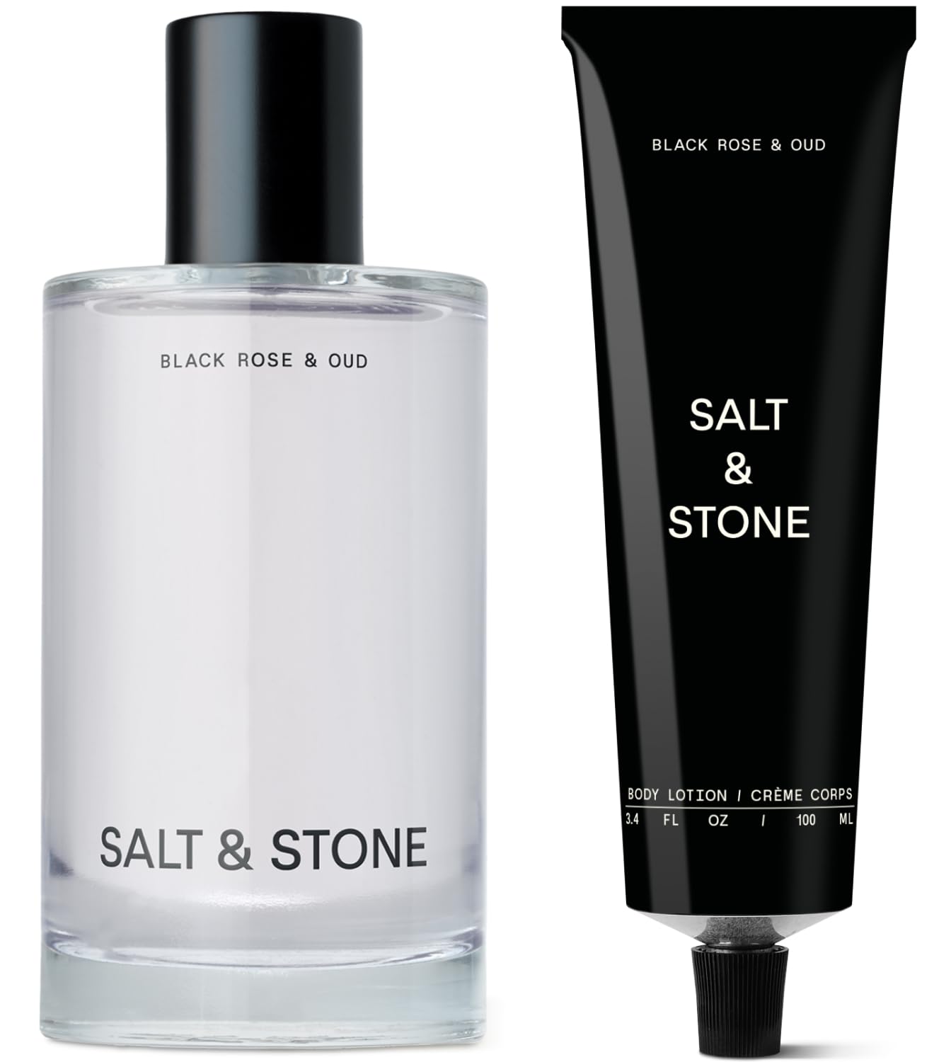 Salt & Stone Body Mist + Body Lotion Bundle | Black Rose & Oud