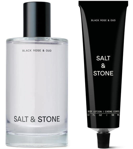 Salt & Stone Body Mist + Body Lotion Bundle | Black Rose & Oud